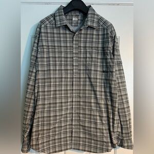 REI Co-op Men’s Performance Plaid Long Sleeve Shirt XXL NWOT